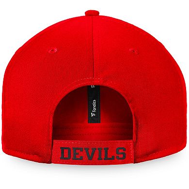 Men's Fanatics Branded Red New Jersey Devils Core Adjustable Hat
