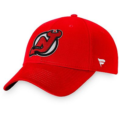 Men's Fanatics Branded Red New Jersey Devils Core Adjustable Hat