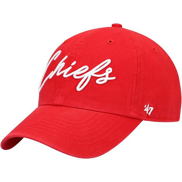 Women's '47 Red Kansas City Chiefs Vocal Clean Up Adjustable Hat