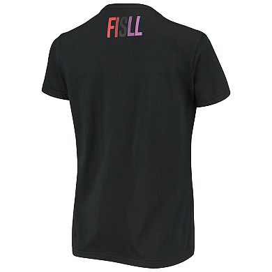 Women's FISLL Black Toronto Raptors Social Justice Team T-Shirt