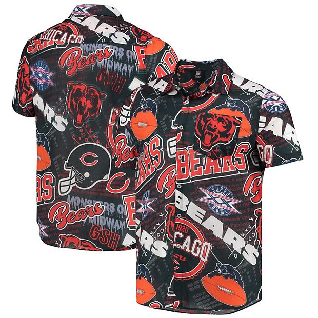 chicago bears button up shirt