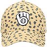 Women's '47 Tan Milwaukee Brewers Cheetah Clean Up Adjustable Hat