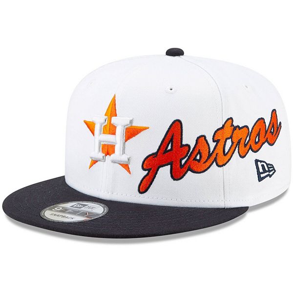 Men's Houston Astros Mitchell & Ness White Cooperstown Collection Pro Crown  Snapback Hat
