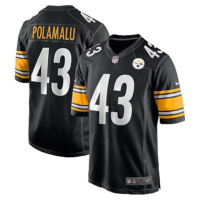 Men's Nike Troy Polamalu Black Pittsburgh Steelers Retired Player