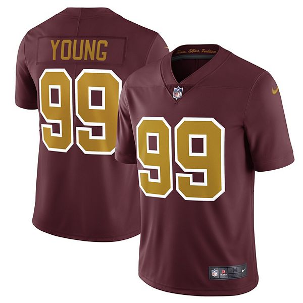 Men's Nike Chase Young Washington Commanders White Limited Player - Jersey