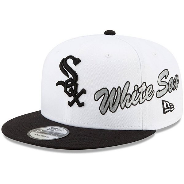 Men's New Era White Chicago White Sox Vintage 9FIFTY Snapback Hat