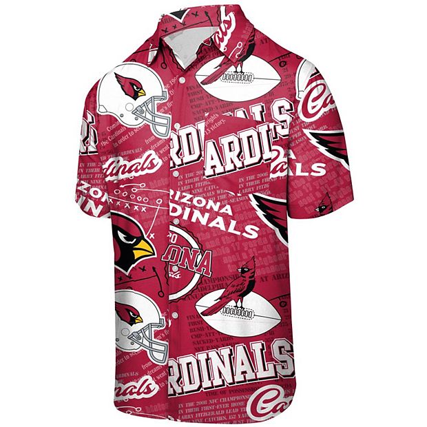 Men's FOCO Cardinal Arizona Cardinals Thematic Button-Up Shirt