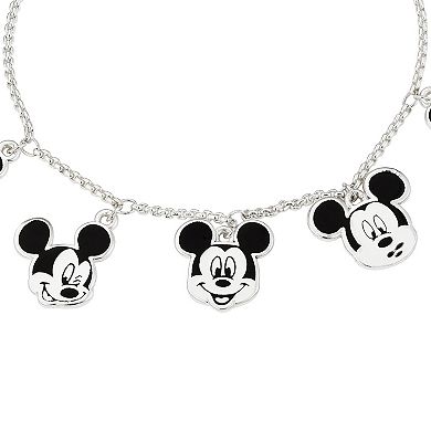 Disney's Mickey Mouse Multi Head Charm Adjustable Bracelet