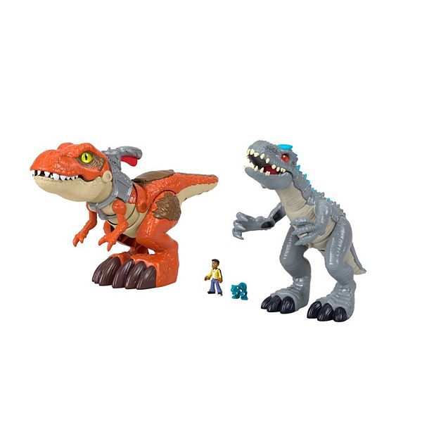 Imaginext Jurassic World Indominus Rex Dinosaur Toy with Thrashing Action  for Preschool Child