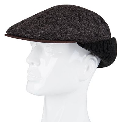 Men s Dockers Knit Ivy Cap Hat With Ear Flaps