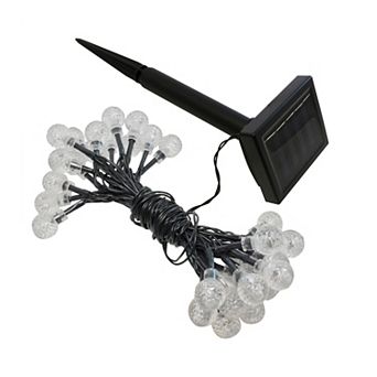 Multicolor Solar Power Faceted Ball String Lights