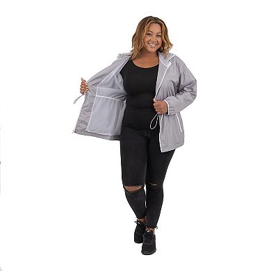 Plus Size Fleet Street Hooded Drawstring-Waist Anorak Jacket