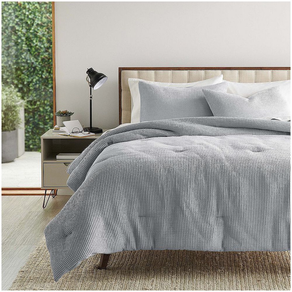 Sonoma Goods For Life® Andorra Waffle Comforter Set with Shams - Thyme, KING/CK