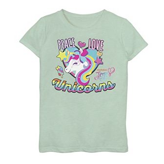 Girls 7-16 Nickelodeon JoJo Siwa Peace Love & Unicorns Graphic Tee