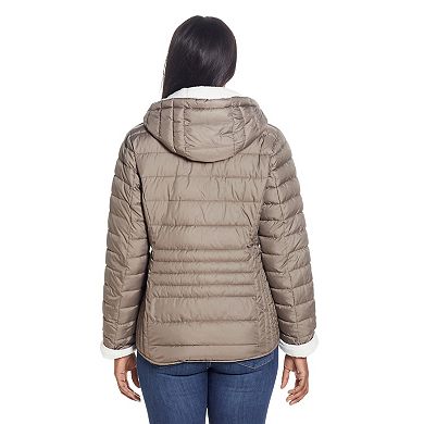 Women's Weathercast Hood Sherpa-Lined Puffer Jacket