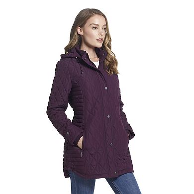 Women's Weathercast Hooded Quilted Walker Jacket