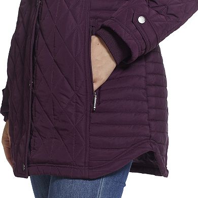 Women's Weathercast Hooded Quilted Walker Jacket