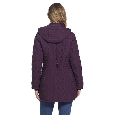 Women's Weathercast Hooded Quilted Walker Jacket