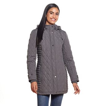 Women's Weathercast Hooded Quilted Walker Jacket