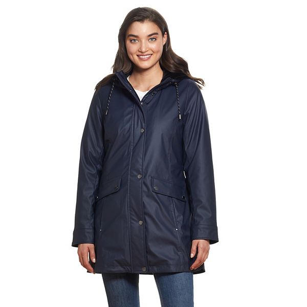 Women's Weathercast Hooded Lined Rain Coat