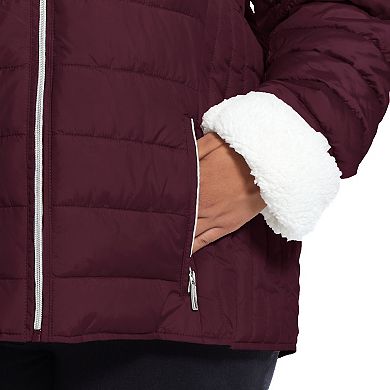 Women's Weathercast Sherpa-Lined Puffer Jacket