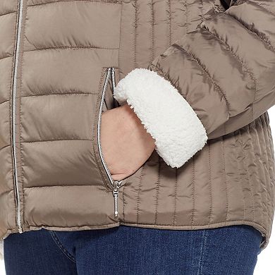 Women's Weathercast Sherpa-Lined Puffer Jacket