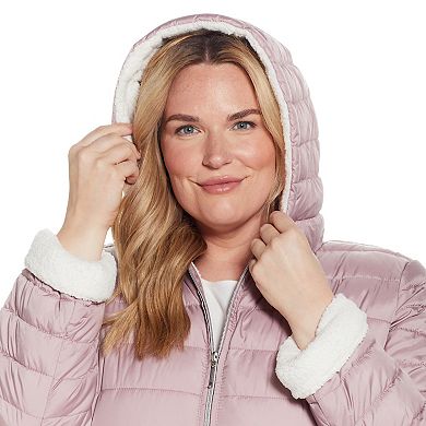 Women's Weathercast Sherpa-Lined Puffer Jacket