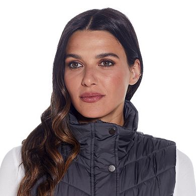 Women's Weathercast Quilted Long Puffer Vest
