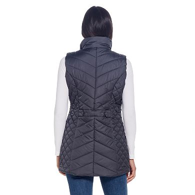 Women's Weathercast Quilted Long Puffer Vest