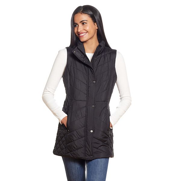 Women's Weathercast Quilted Long Puffer Vest