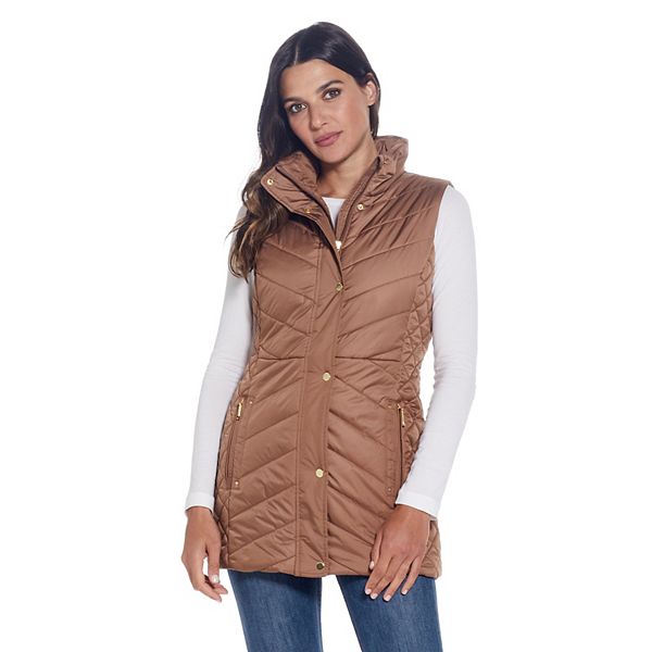 Women's Weathercast Quilted Long Puffer Vest