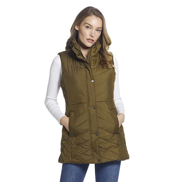 Women's Weathercast Quilted Long Puffer Vest