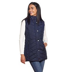 Sebby Women's Long Puffer Vest