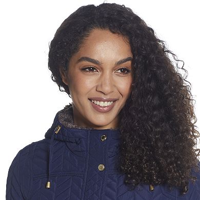 Women's Weathercast Faux-Fur Hood Quilted Jacket