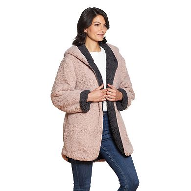 Women's Weathercast Reversible Open-Front Sherpa Jacket