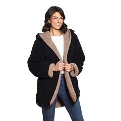 Sherpa open front on sale jacket