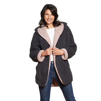 Women's Weathercast Reversible Open-Front Sherpa Jacket