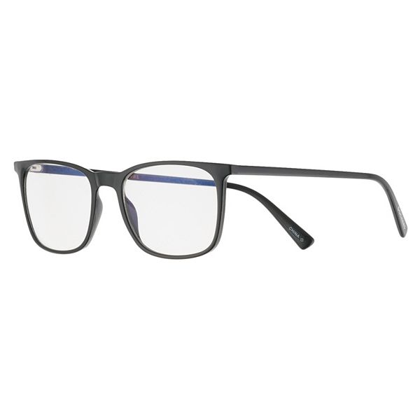 Men's Dockers® Blue Light Blocking Black Rectangle Frame Glasses