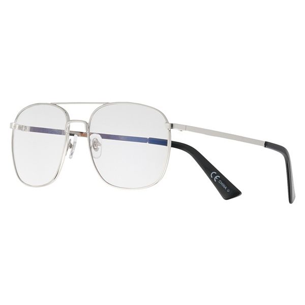 Men's Round Blue Light Filtering Glasses - Original Use™ Silver