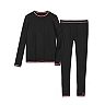 Girls 4-16 Cuddl Duds® Comfortech Stretch Poly Long Sleeve Top and Pants Base Layer Set
