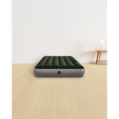 Intex Dura-Beam Standard Series Downy Airbed with Built-In Foot Pump, Twin Size