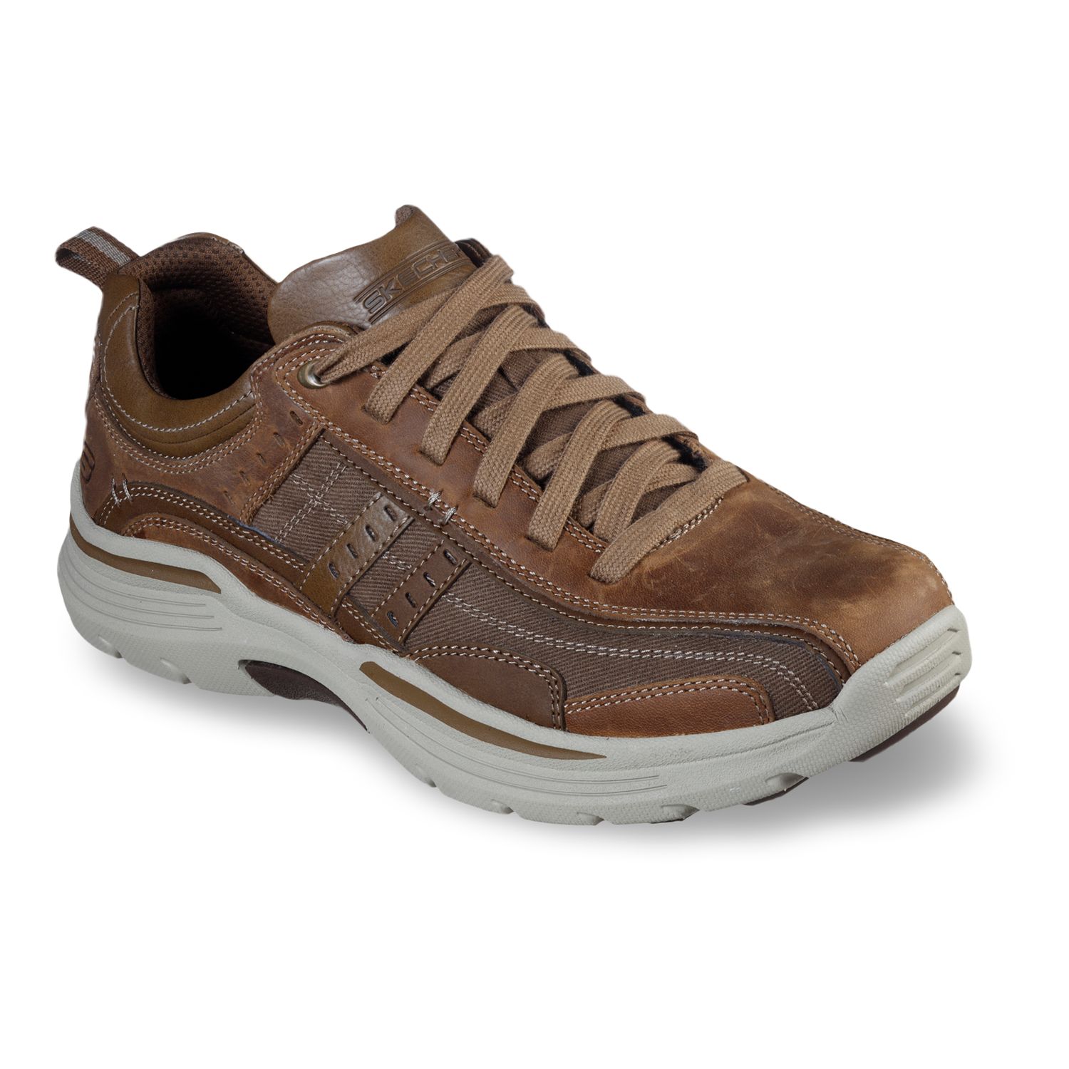 skechers leather walking shoes