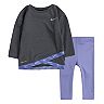 Baby Girl Nike Dri-FIT Taping Tunic & Leggings Set