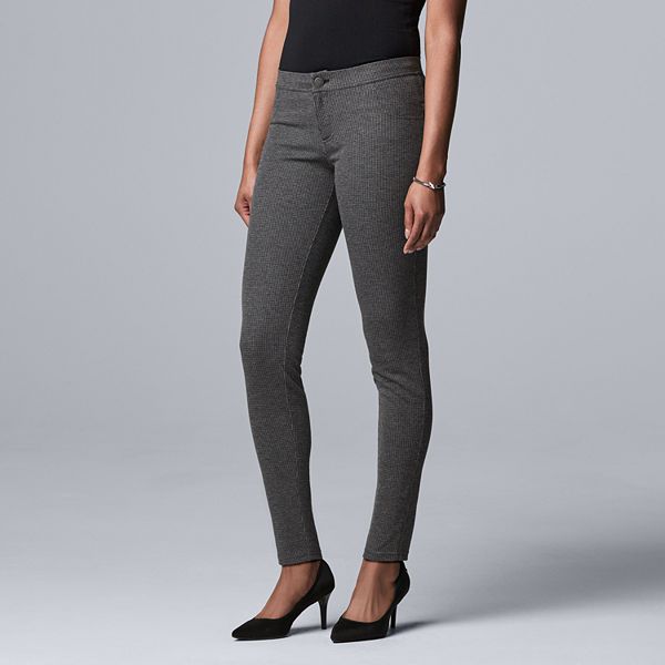 Women's Simply Vera Vera Wang Ponte Skinny Dress Pants