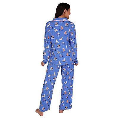 Women s Nite Nite by Munki Munki Pajama Shirt Pajama Pants Set