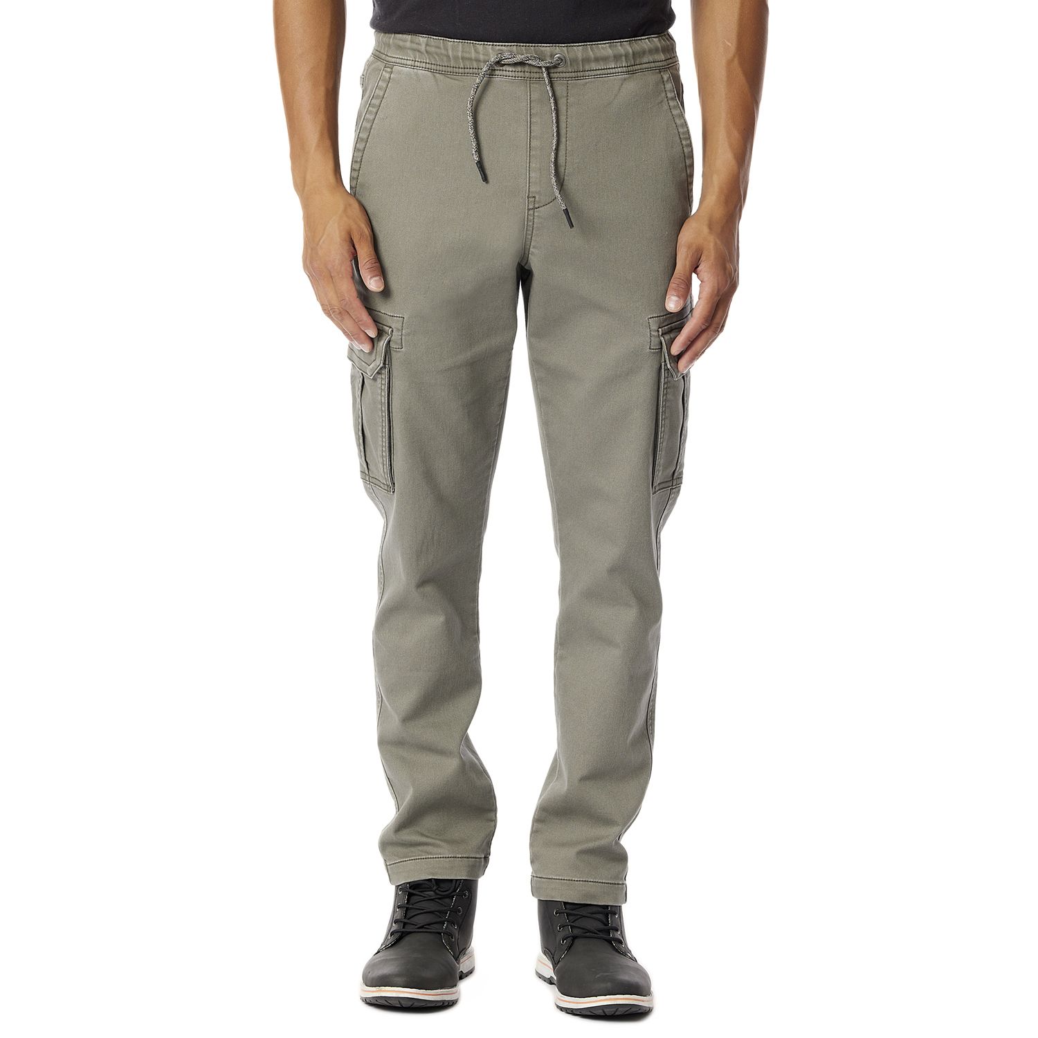 cargo twill jogger pants