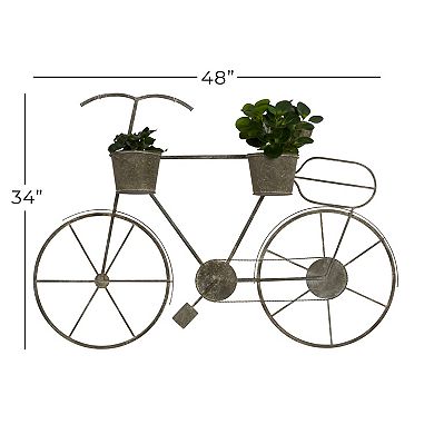 Stella & Eve Bike Farmhouse Planter Floor Decor