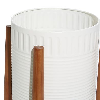 Stella & Eve Black Coastal Planter Floor Decor 2-piece Set