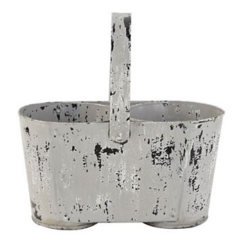 Stella & Eve White Vintage-Inspired Planter Table Decor