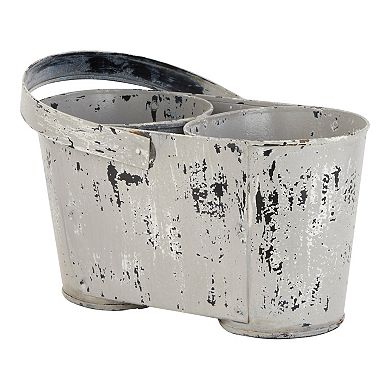 Stella & Eve White Vintage-Inspired Planter Table Decor